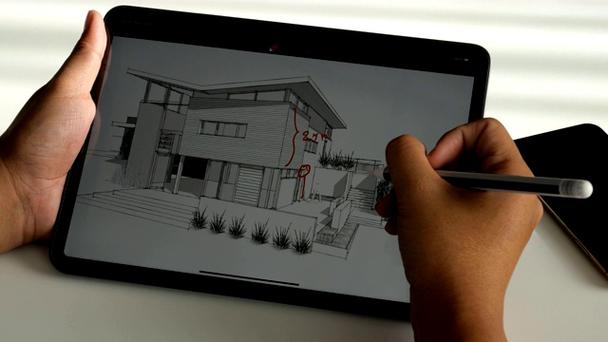 平面设计师在工作室工作创意改造,设计师,教育,人和技